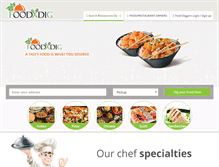 Tablet Screenshot of fooddig.com